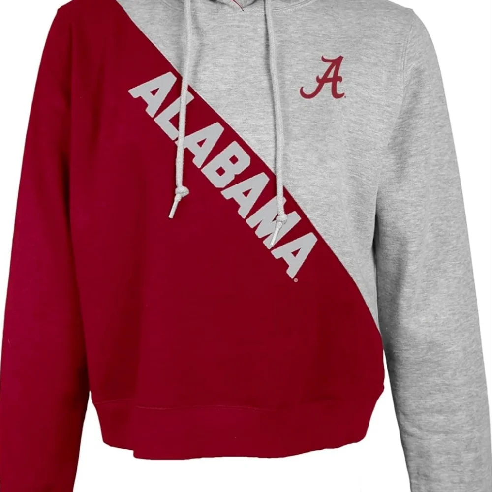 Blue 84 NCAA Officially Licensed Diagonal Colorblock Hooded Sweatshirt - Picture 2 of 4